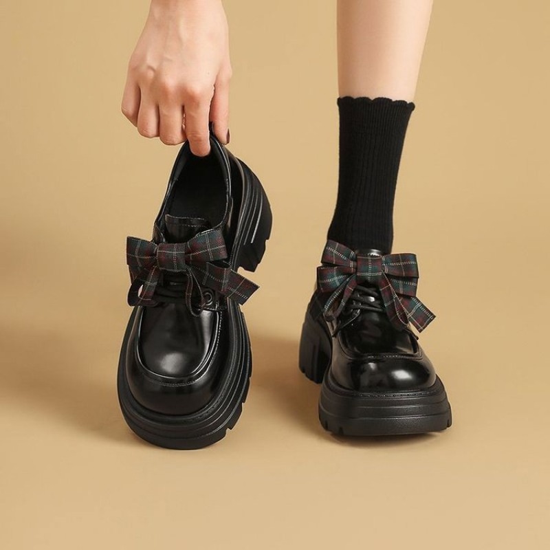 Oxford Lace Up Women - حذاء أوكسفورد نسائي بتصميم كلاسيكي، بنقشة