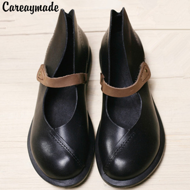 Women'S Shoes Quality - Careaymade-جديد نصف الكاحل قصيرة حقيقية جلد