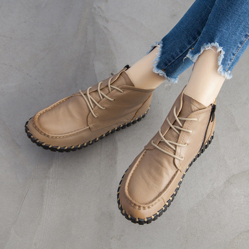الأحذية الجلدية الحقيقية المرأ - مراجعة Oxford Lace Up Women وسعره