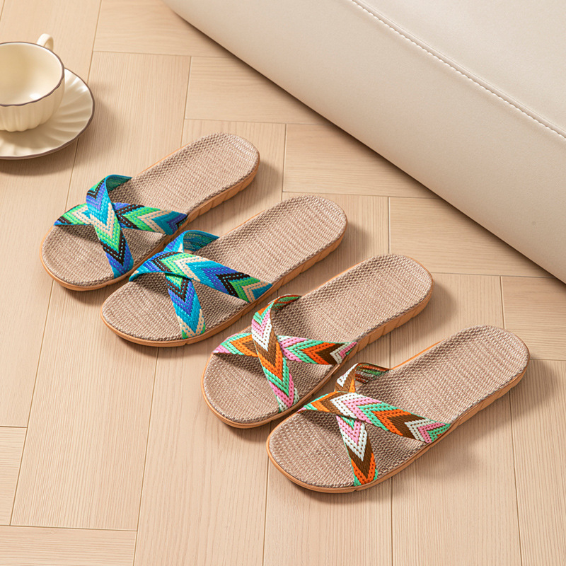 شباشب نسائية من الكتان للمنزل، - مراجعة Mule Slip On وسعره