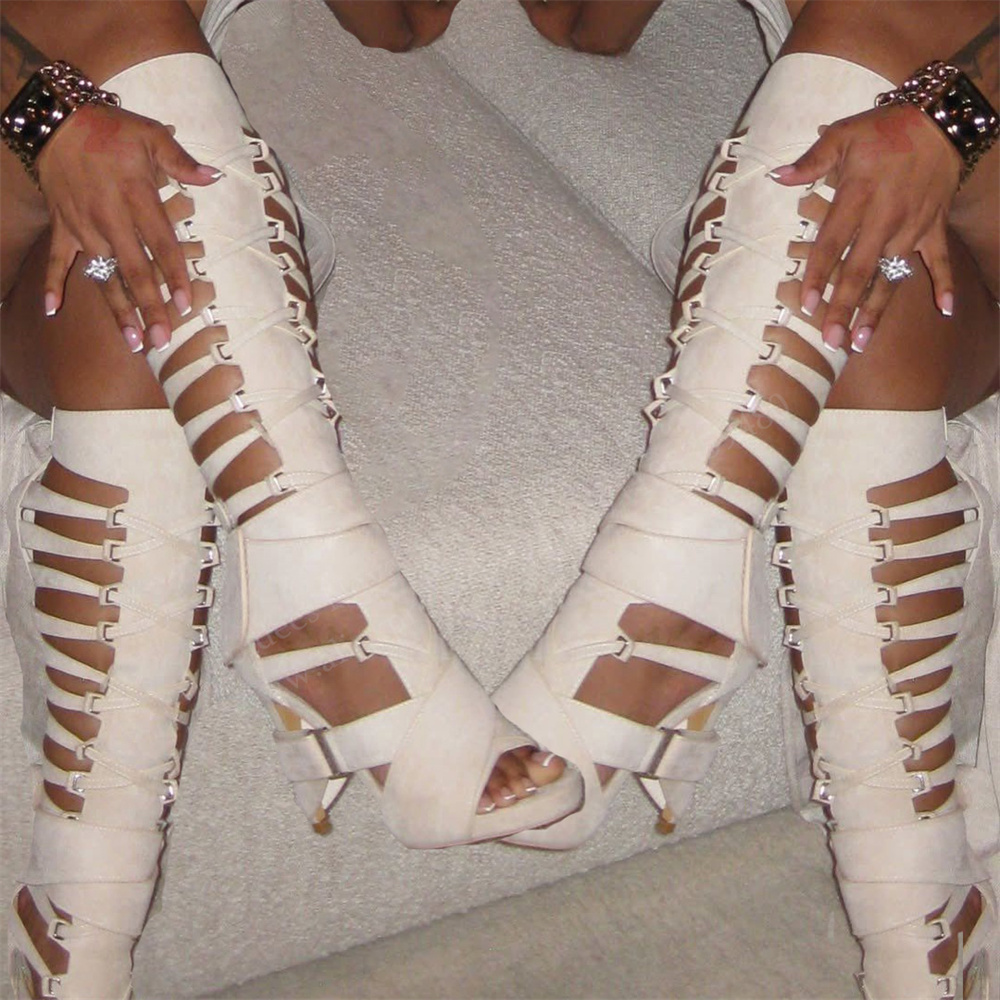 صندل طويل عصري جديد صيف 2026 ب - مراجعة Knee High Boots Women وسعره