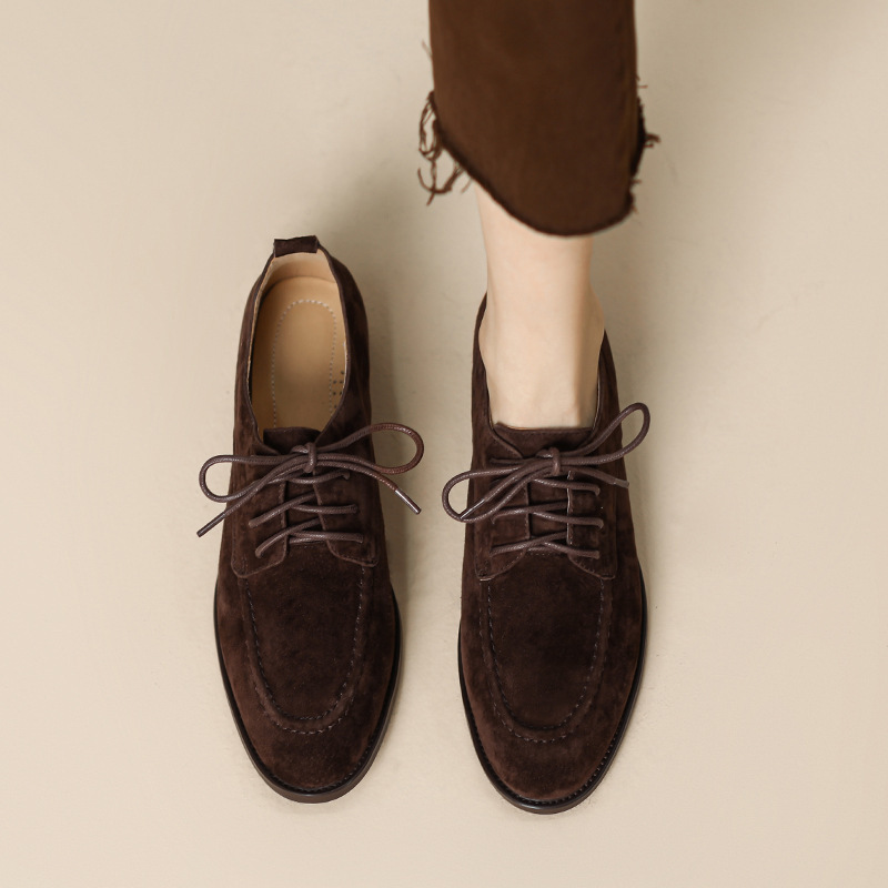 2025 الربيع والخريف جديد المرأ - مراجعة Oxford Lace Up Women وسعره