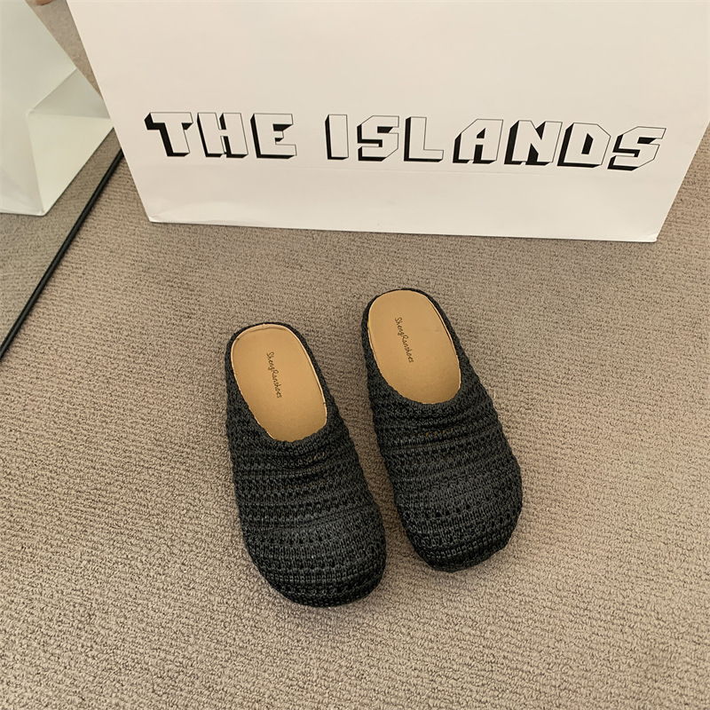 شباشب نسائية منسوجة من الرافيا - مراجعة Mule Slip On وسعره