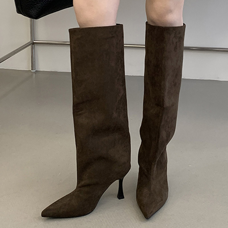 أحذية شتوية بتصميم كلاسيكي من  - مراجعة Knee High Boots Women وسعره