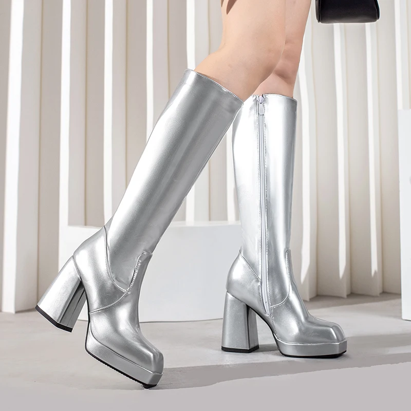 الأخضر الشتاء النساء منصة حذاء - مراجعة Knee High Boots Women وسعره